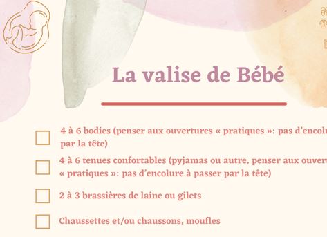La valise de bébé