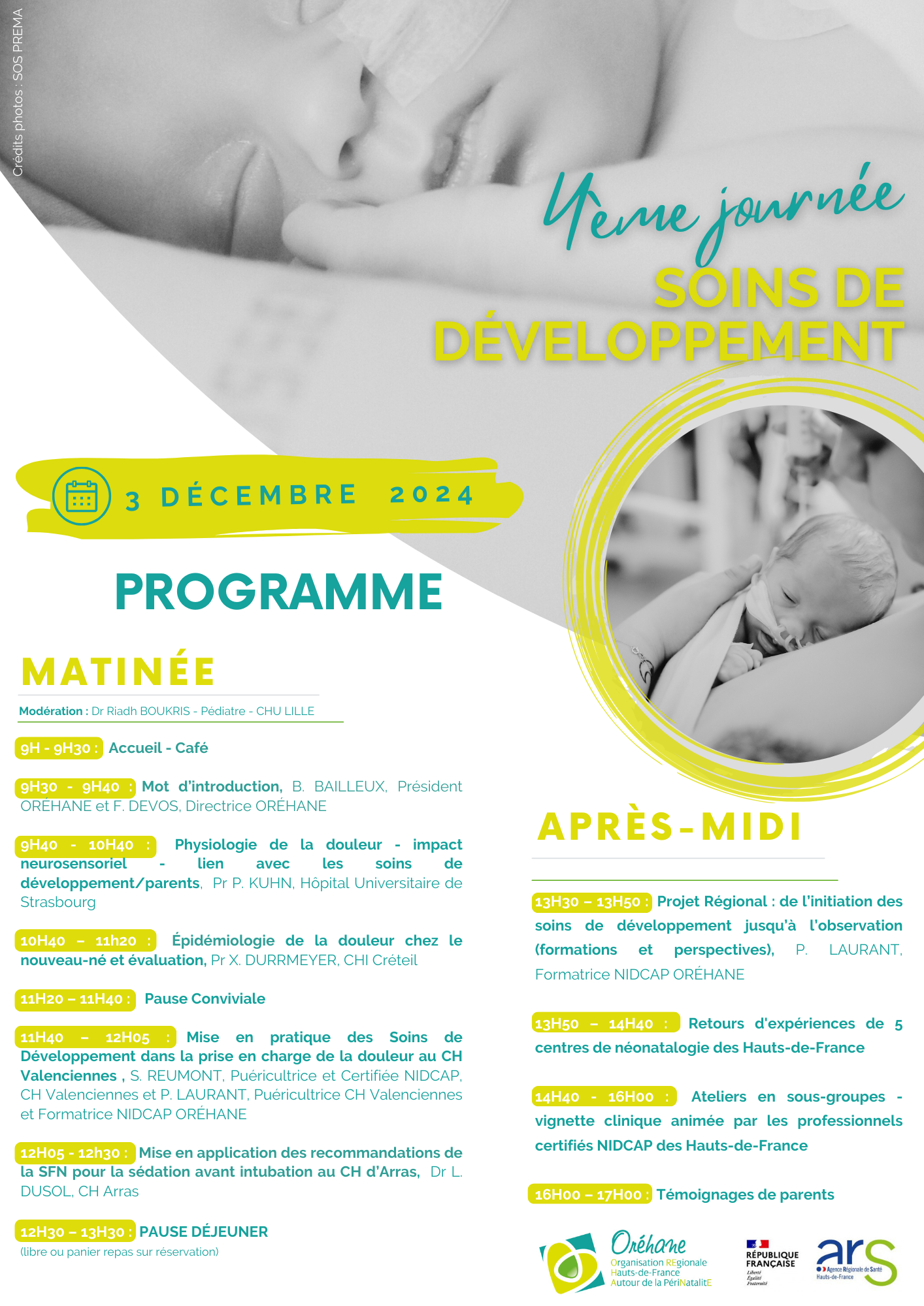 4e Journée Régionale des Soins de Développement NIDCAP des Hauts-de-France 1