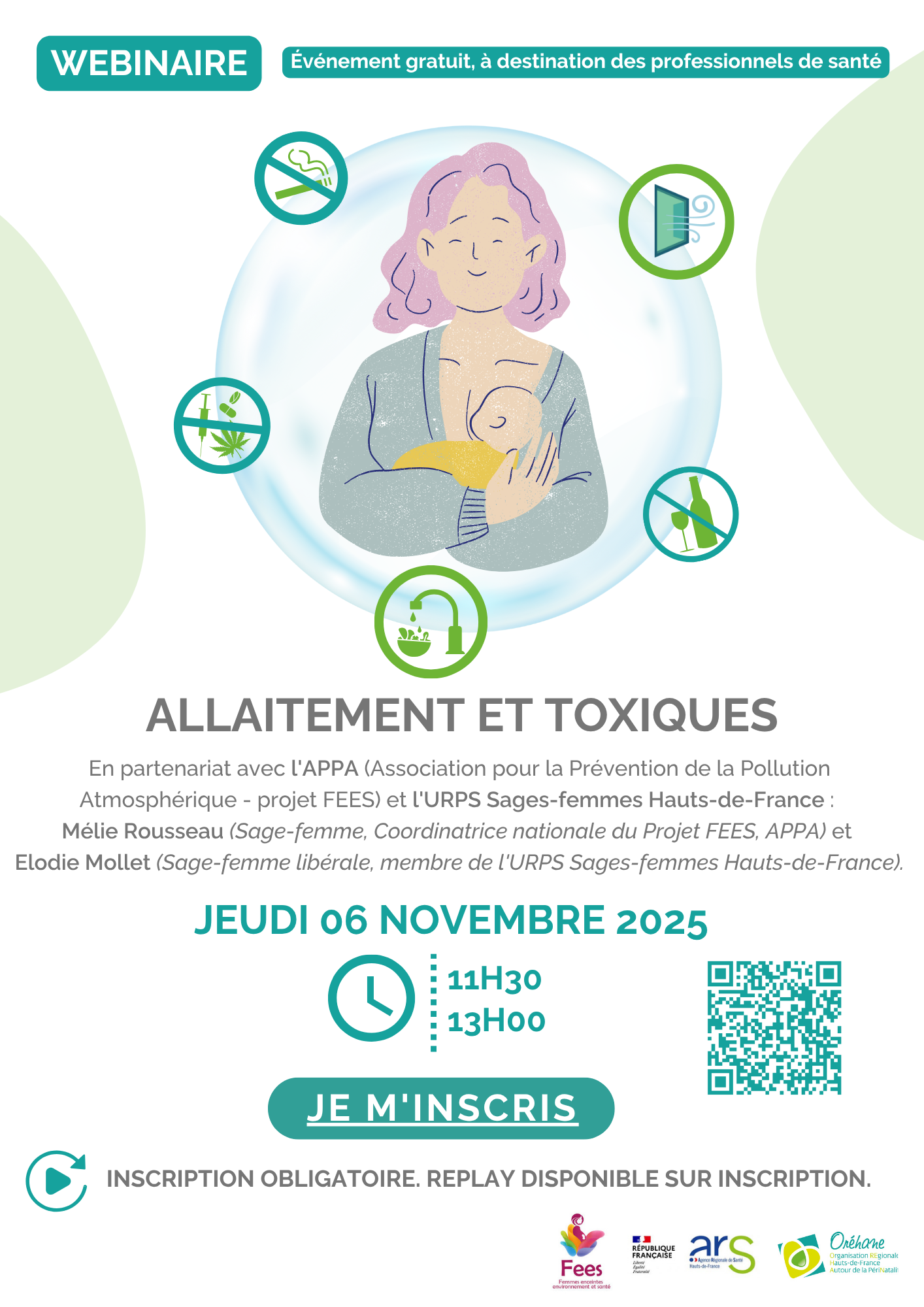 Agenda des webinaires 72