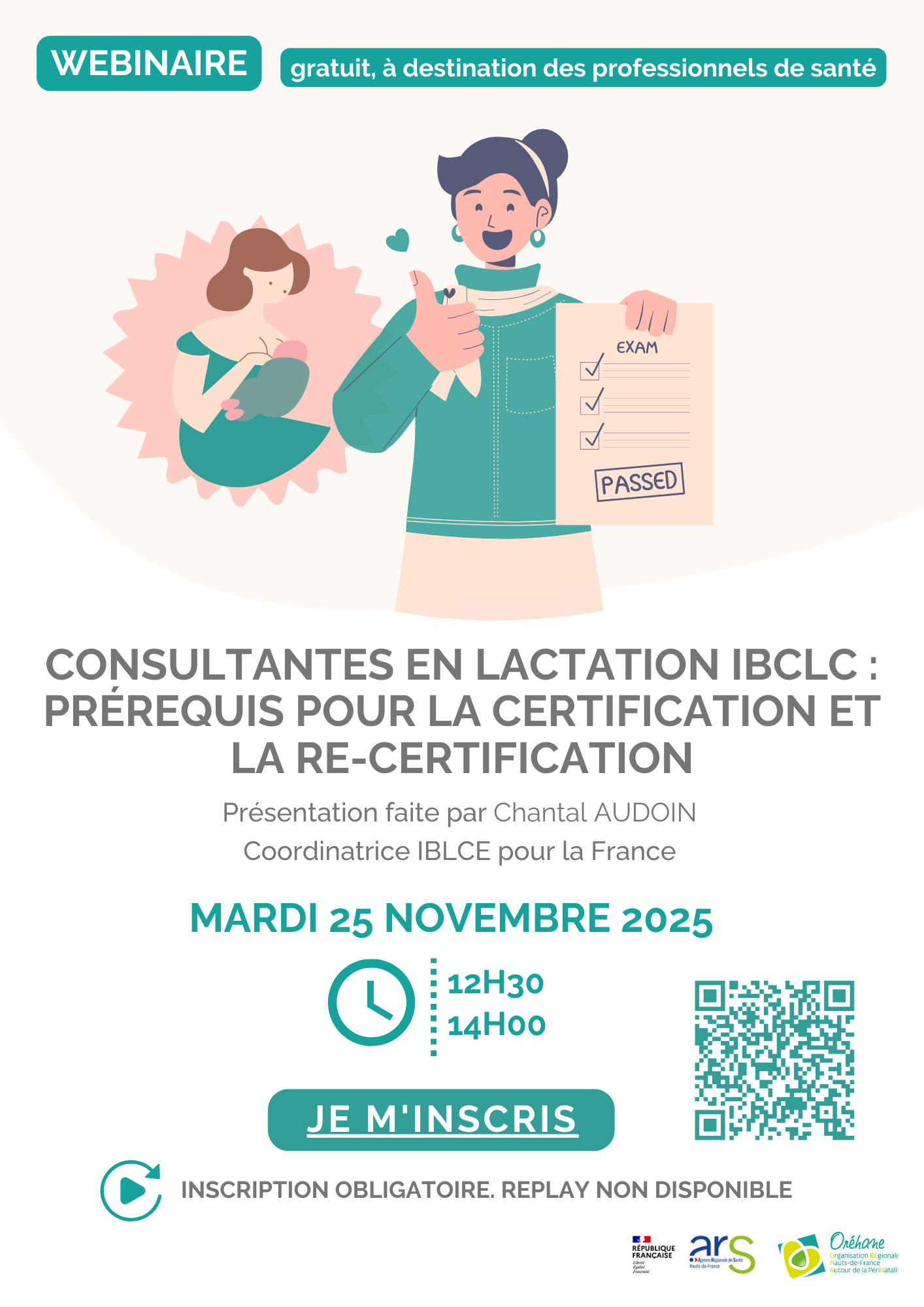 Agenda des webinaires 74