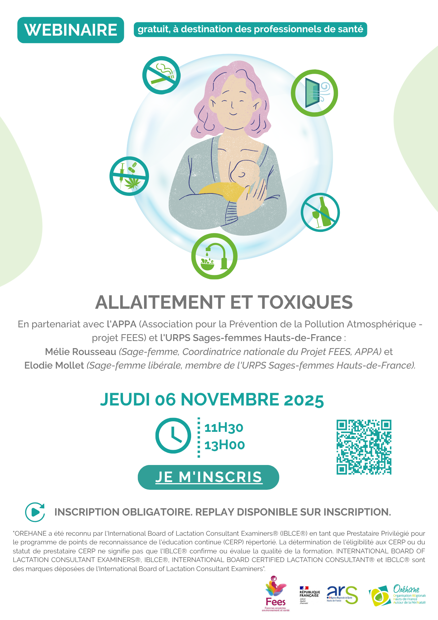 Agenda des webinaires 76